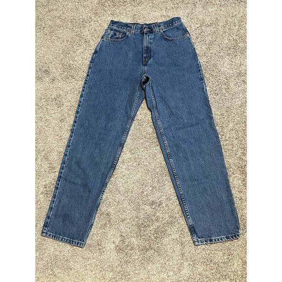 Levi's 560 Jeans Women's Size 10 28x32 Blue Loose Fit Straight Leg MADE IN USA - Picture 2 of 10